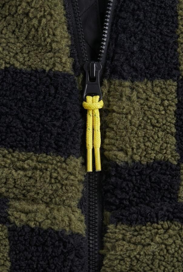 Tumble 'n Dry geruite teddy bodywarmer olijfgroen - Foto 2