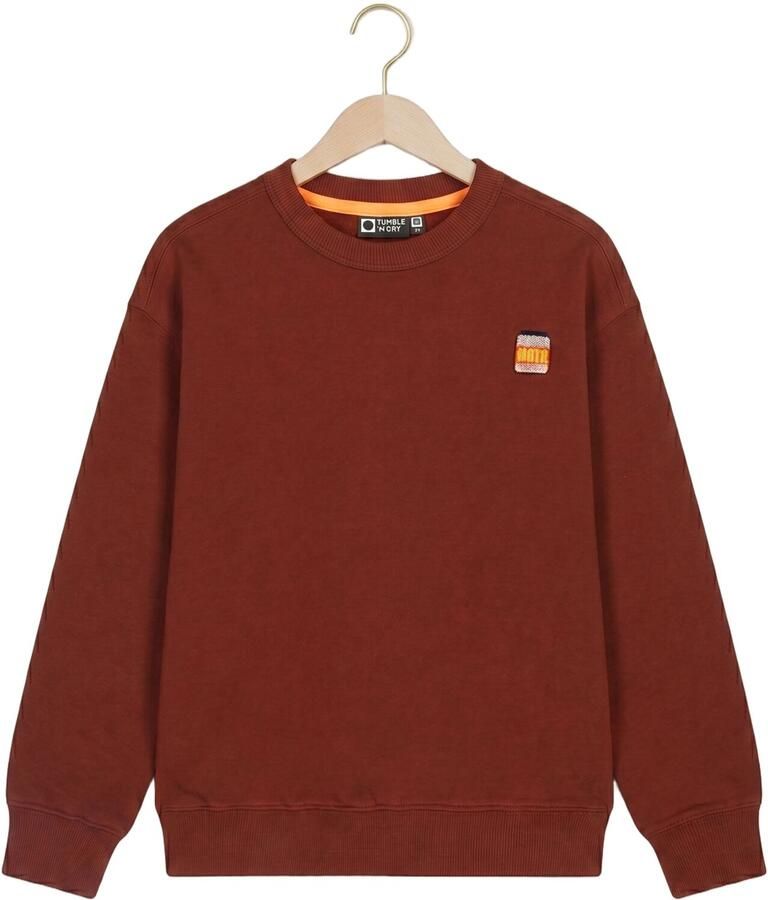 Tumble 'n Dry sweater met backprint en borduursels rood