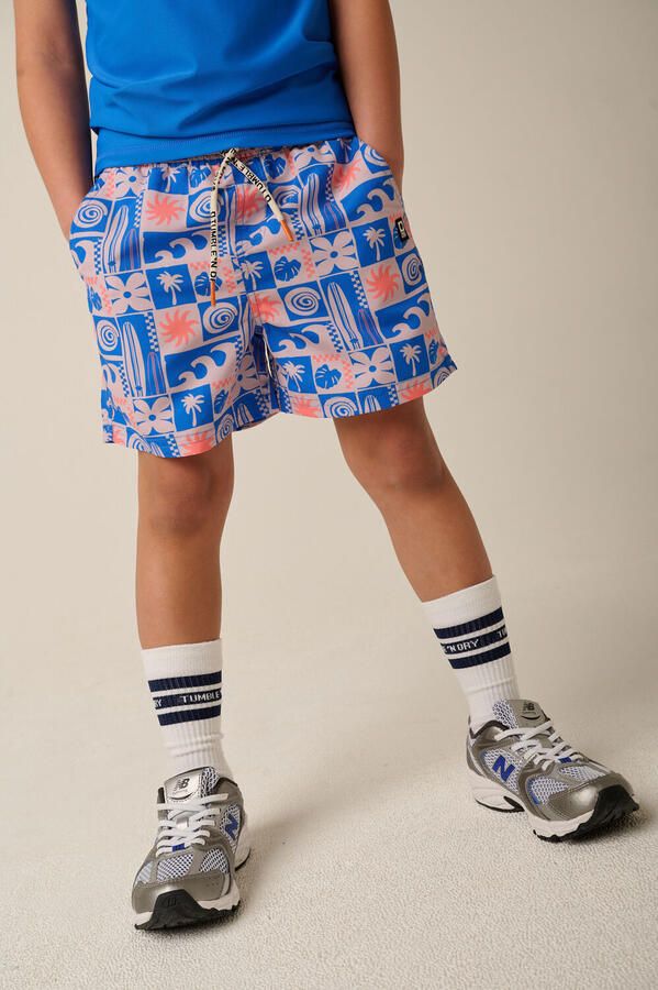 Tumble 'n Dry zwemshort met all over print blauw - Foto 4