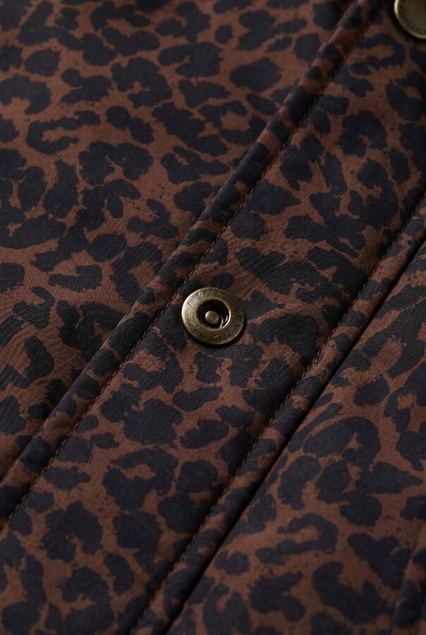 Tumble 'n Dry winterjas met panterprint donkerbruin - Foto 3