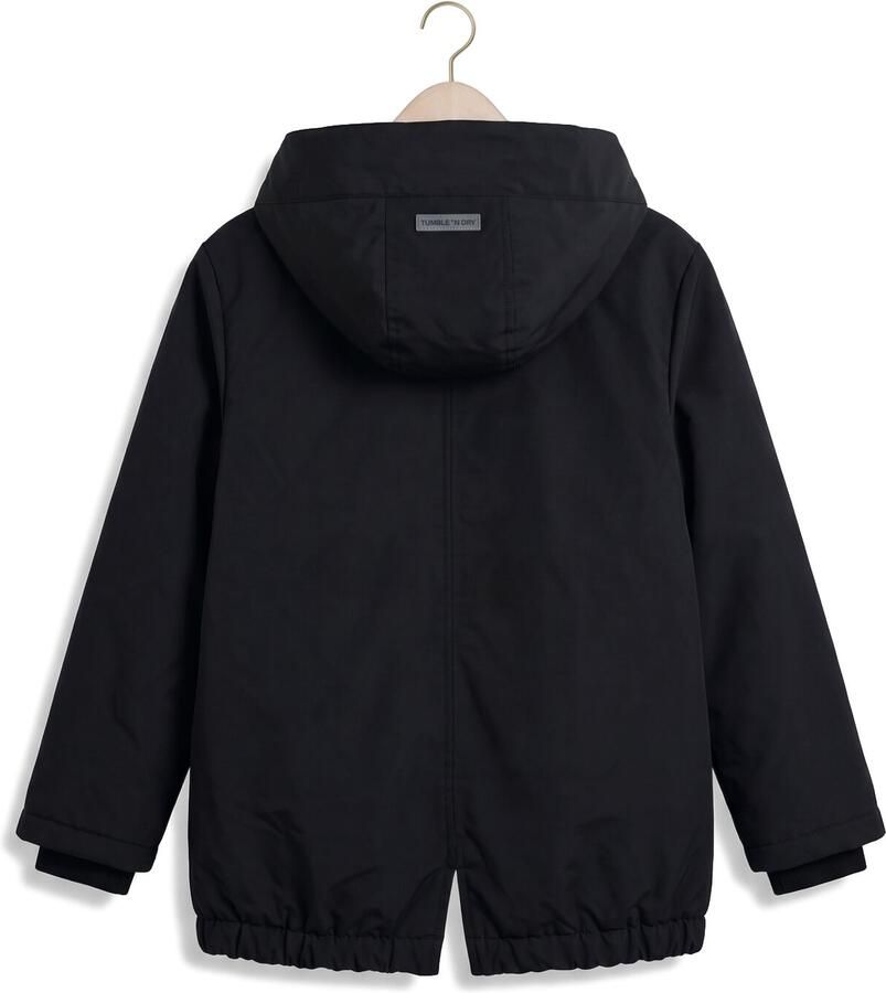 Tumble 'n Dry gewatteerde jas donkerblauw Meisjes Polyester Capuchon Effen - Foto 2
