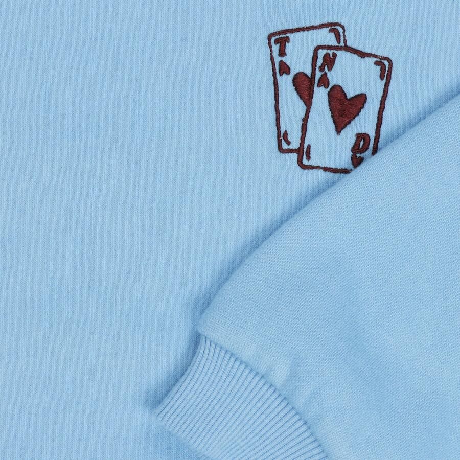 Tumble 'n Dry sweater met borduursels en backprint blauw - Foto 2