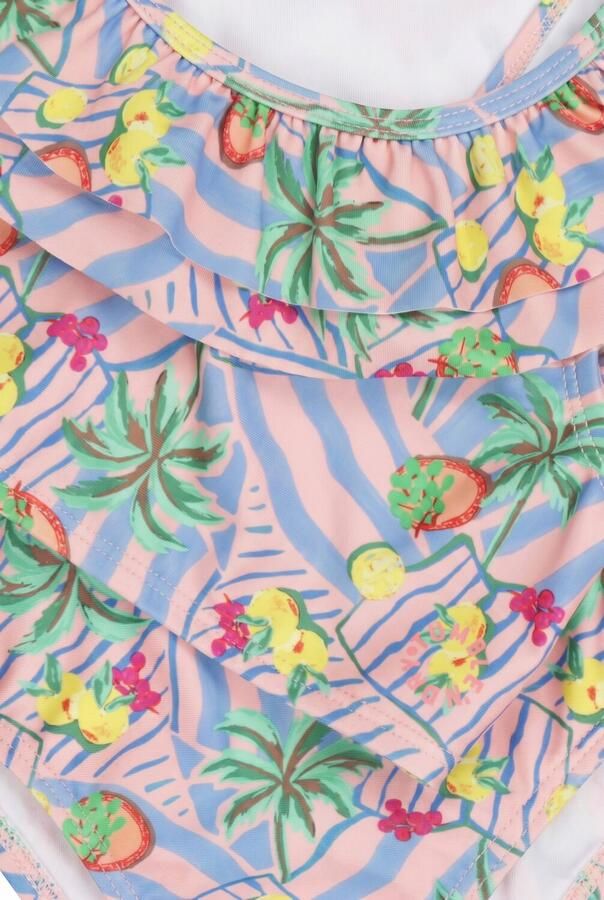 Tumble 'n Dry bikini met ruches en all over print lichtroze