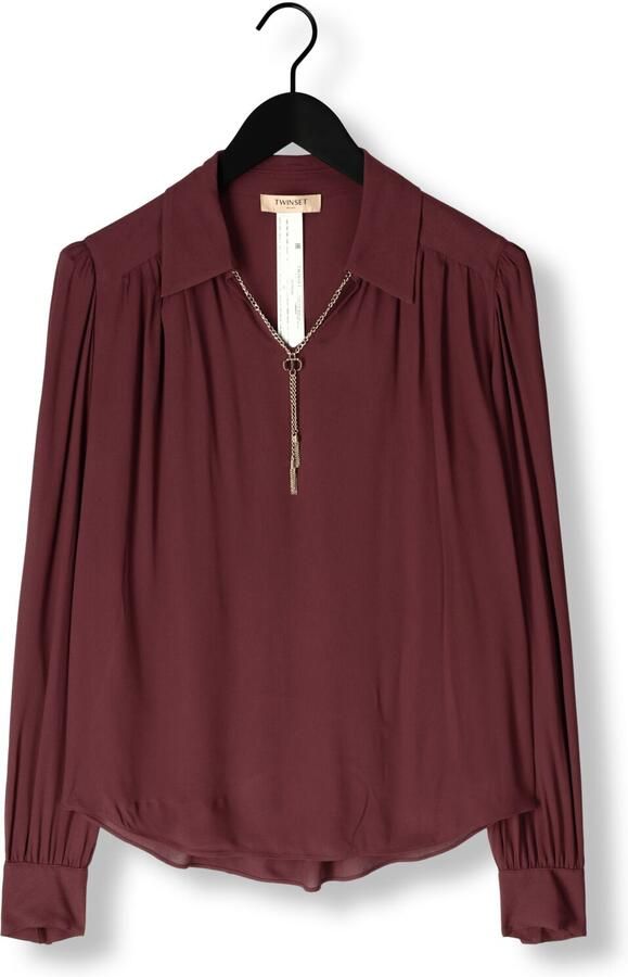 TWINSET MILANO Dames Blouses 252tp2291 Bordeaux - Foto 3