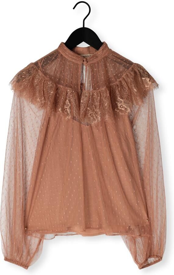 TWINSET MILANO Dames Blouses 261tp2772 Bruin - Foto 4