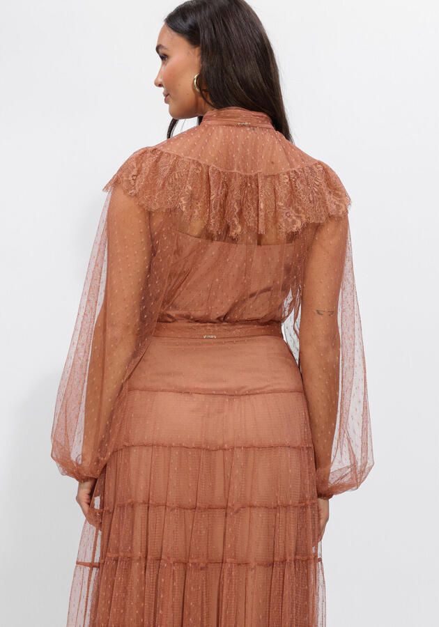 TWINSET MILANO Dames Blouses 261tp2772 Bruin - Foto 3