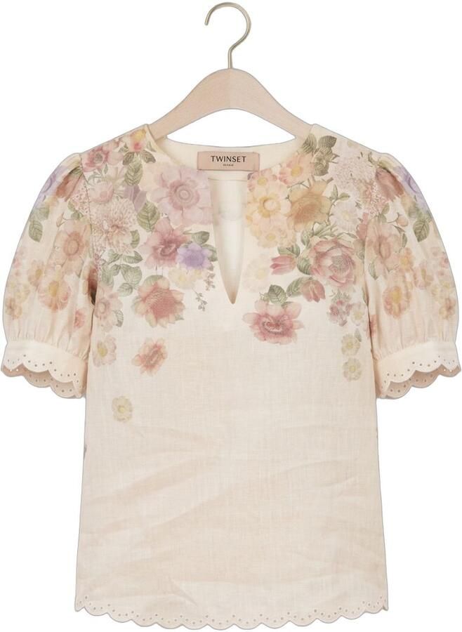 TWINSET MILANO Dames Blouses 261tt2573 Ecru - Foto 2