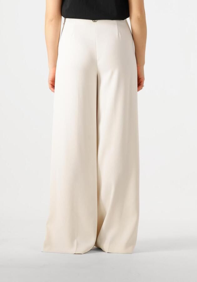 Twinset Elegante polyesterbroek in vloeiende stof White Dames - Foto 1