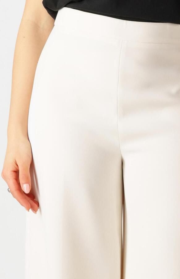 Twinset Elegante polyesterbroek in vloeiende stof White Dames - Foto 2