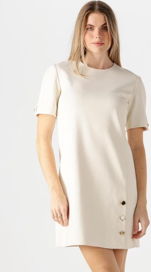 Twinset Viscose jurk met elegante stijl Beige Dames - Foto 4
