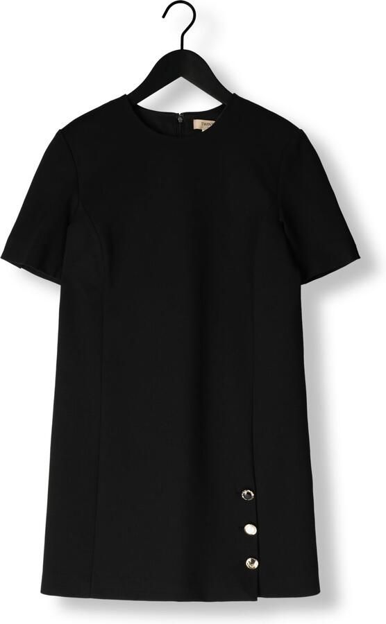 Twinset Zwarte Mini Jurk Elegante Stijl Black Dames