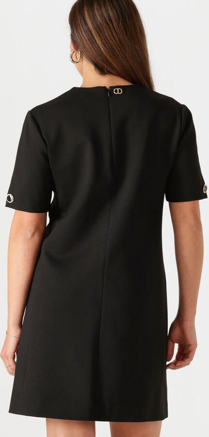 Twinset Zwarte Mini Jurk Elegante Stijl Black Dames - Foto 3