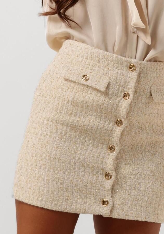 TWINSET MILANO Dames Rokken 242tp2125 Gebroken Wit - Foto 3