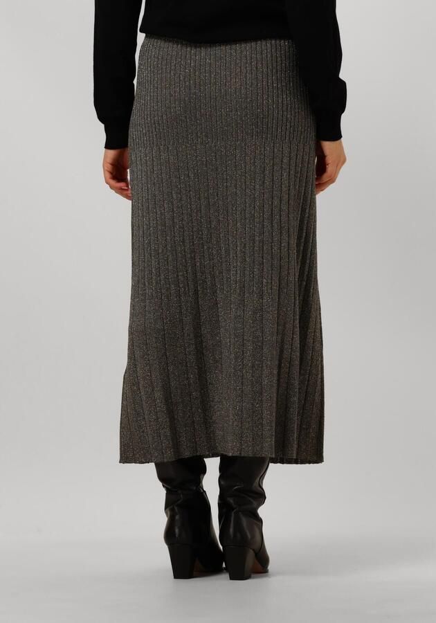 Twinset Beige Midi Rok met Geribbeld Vakmanschap Beige Dames