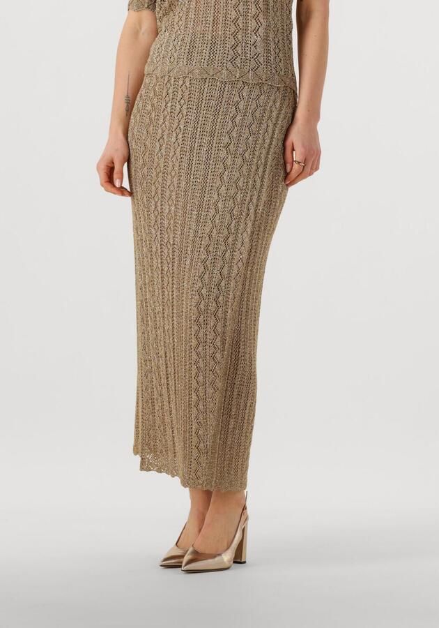 TWINSET MILANO Dames Rokken 251tt3192 Goud - Foto 4