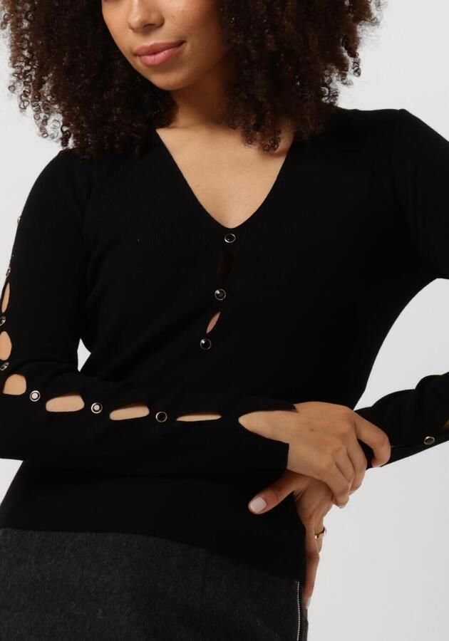 Twinset Katoenen Gebreide Truien en Sweaters met Cut-Outs Black Dames - Foto 2