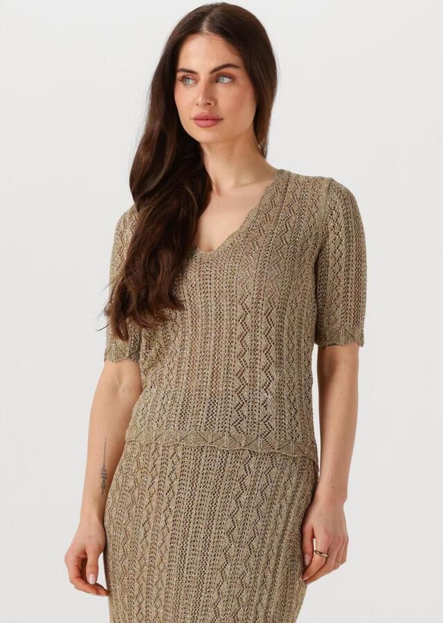 TWINSET MILANO Dames Tops & T-shirts 251tt3194 Goud - Foto 4