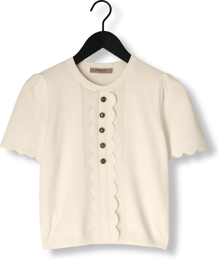 TWINSET MILANO Dames Tops & T-shirts 252tp3203 Creme