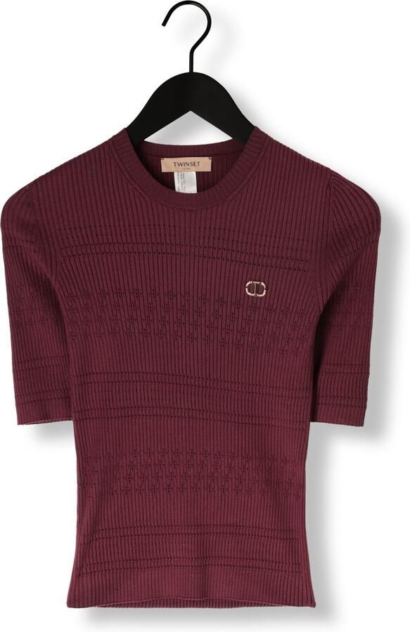 TWINSET MILANO Dames Tops & T-shirts 252tp3240 Bordeaux - Foto 2