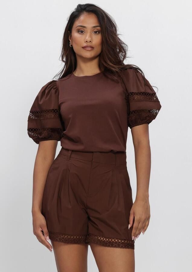 TWINSET MILANO Dames Tops & T-shirts 261tt2260 Bruin