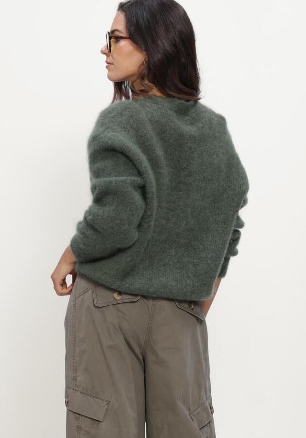TWNS Dames Truien & Vesten Buttoned V-neck Long-sleeve Cardigan Groen - Foto 2