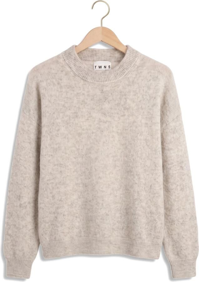 TWNS Dames Truien & Vesten High-neck Pullover Long Sleeves Beige