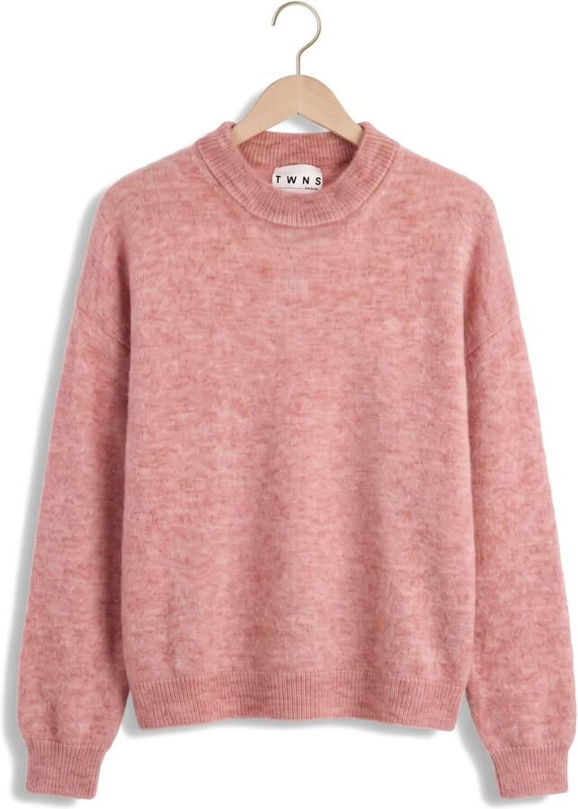 TWNS Dames Truien & Vesten High-neck Pullover Long Sleeves Roze - Foto 2