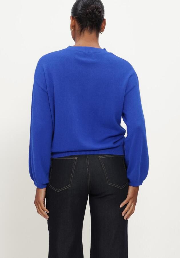 TWNS Dames Truien & Vesten Long Puffed Sleeves Round Neck Jumper Blauw - Foto 2