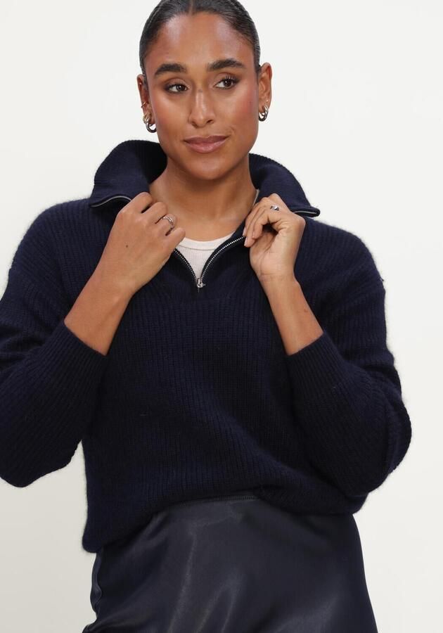 TWNS Dames Truien & Vesten Long-sleeved Trucker-neck Pullover Donkerblauw - Foto 3