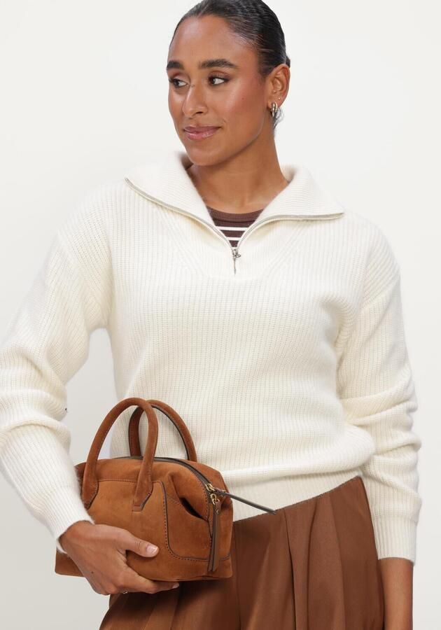 TWNS Dames Truien & Vesten Long-sleeved Trucker-neck Pullover Gebroken Wit - Foto 3