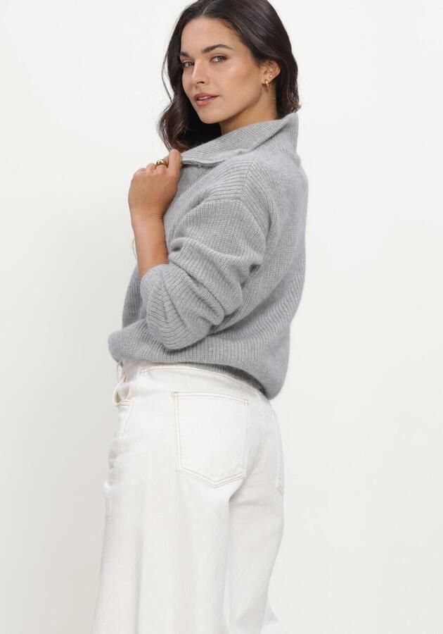 TWNS Dames Truien & Vesten Long-sleeved Trucker-neck Pullover Grijs - Foto 3