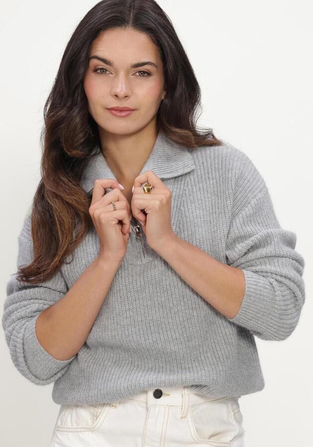 TWNS Dames Truien & Vesten Long-sleeved Trucker-neck Pullover Grijs - Foto 4