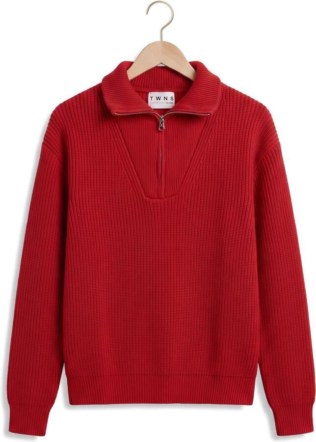 TWNS Dames Truien & Vesten Long-sleeved Trucker-neck Pullover Rood - Foto 2