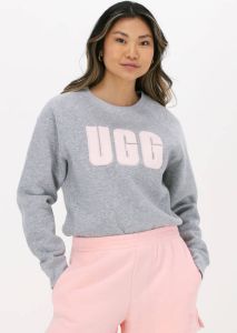 UGG Grijze Sweater W Madeline Fuzzy Logo Crewneck