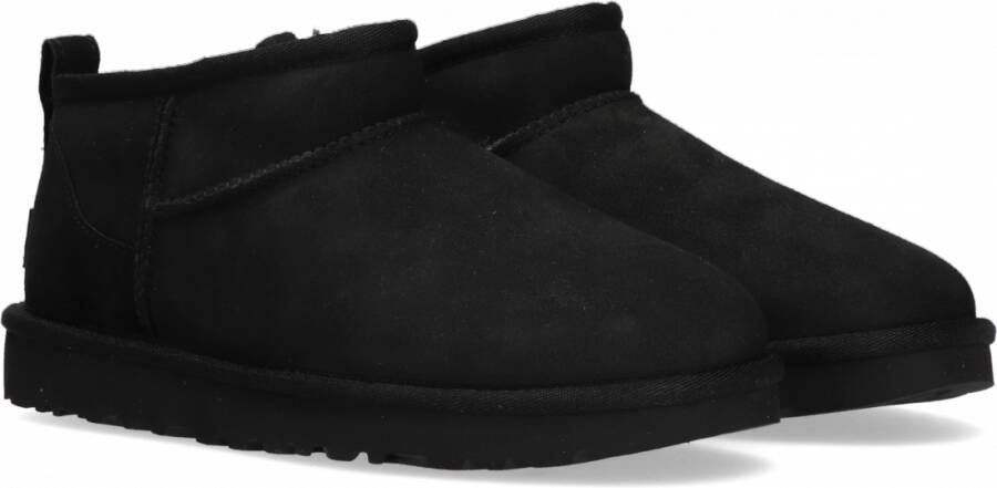 UGG Zwarte W Classic Ultra Mini Vachtlaarzen