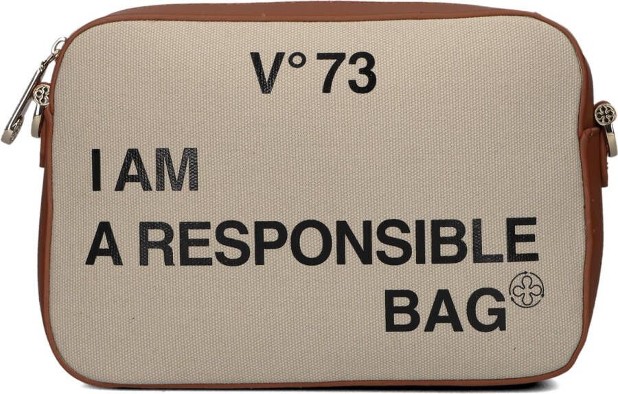 V73 Beige Schoudertas Responsibility Bis Camera Bag