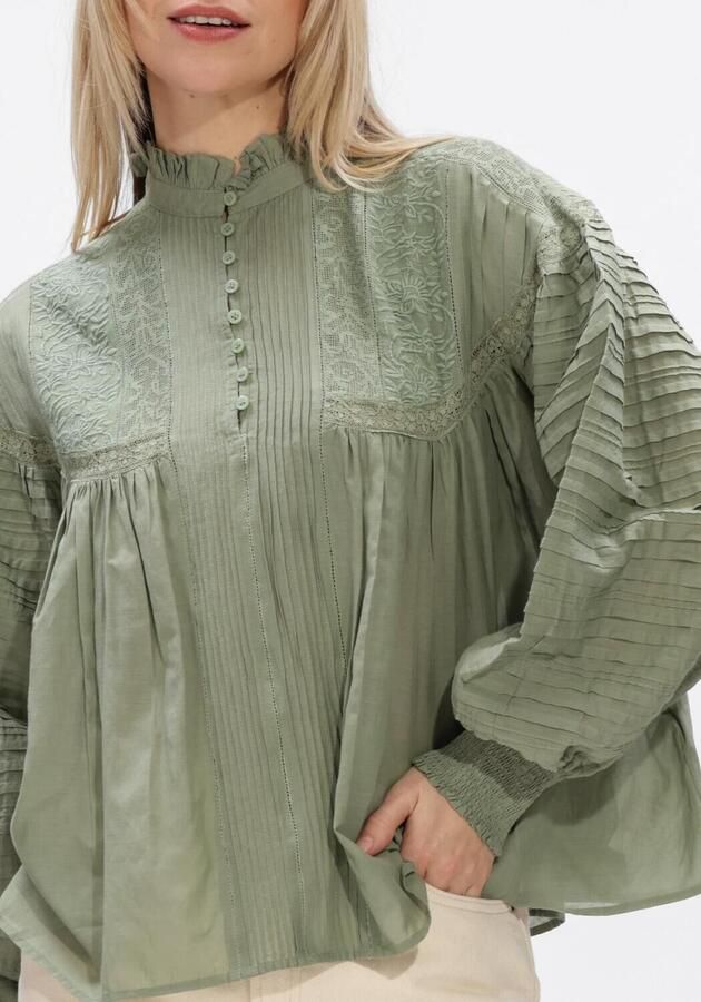 VANESSA BRUNO Dames Blouses Dahlia Groen - Foto 3