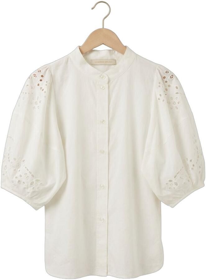 VANESSA BRUNO Dames Blouses Felicie Wit - Foto 2
