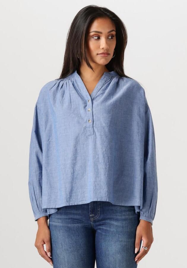 Vanessa Bruno Lichtblauwe Denim Look Blouse Blue Dames - Foto 4