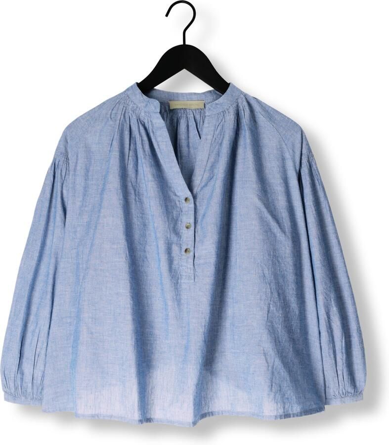 Vanessa Bruno Lichtblauwe Denim Look Blouse Blue Dames