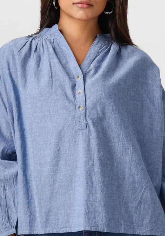 Vanessa Bruno Lichtblauwe Denim Look Blouse Blue Dames - Foto 3
