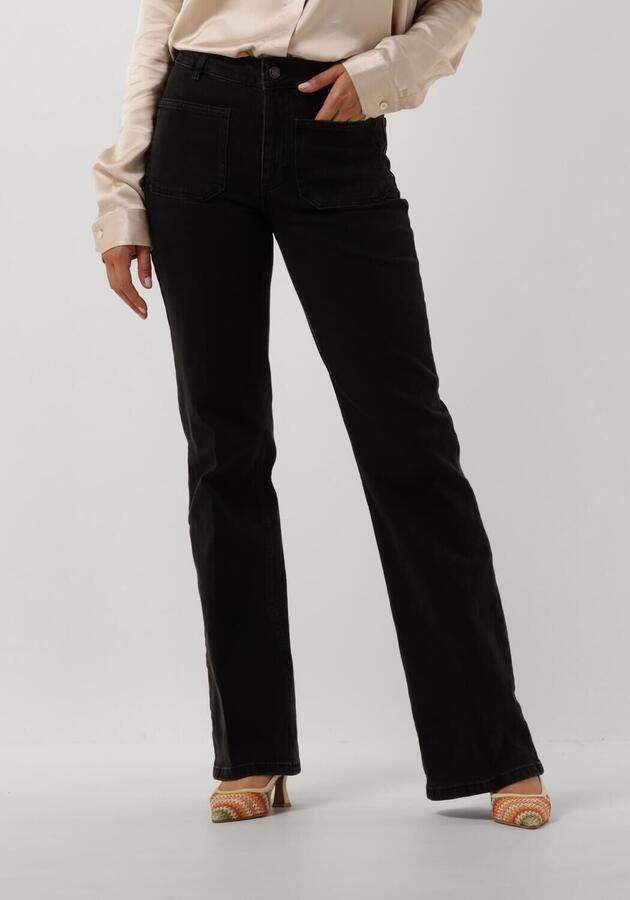 Vanessa Bruno Hoge taille zwarte denimflared broek Black Dames - Foto 4