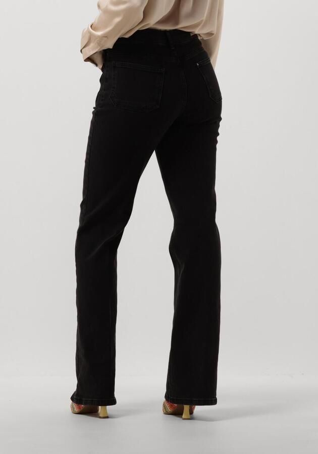 Vanessa Bruno Hoge taille zwarte denimflared broek Black Dames