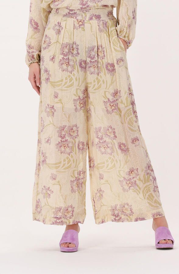 Vanessa Bruno Wijde Beige Broek Beige Dames - Foto 4