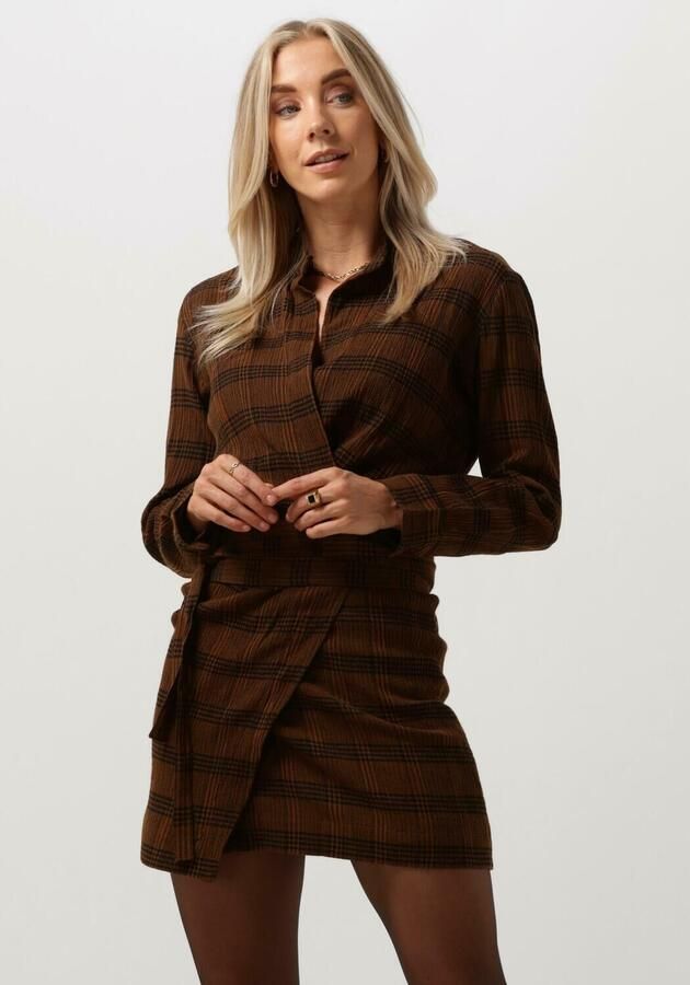 Vanessa Bruno Bruine Mini Jurk Blandine Brown Dames - Foto 4