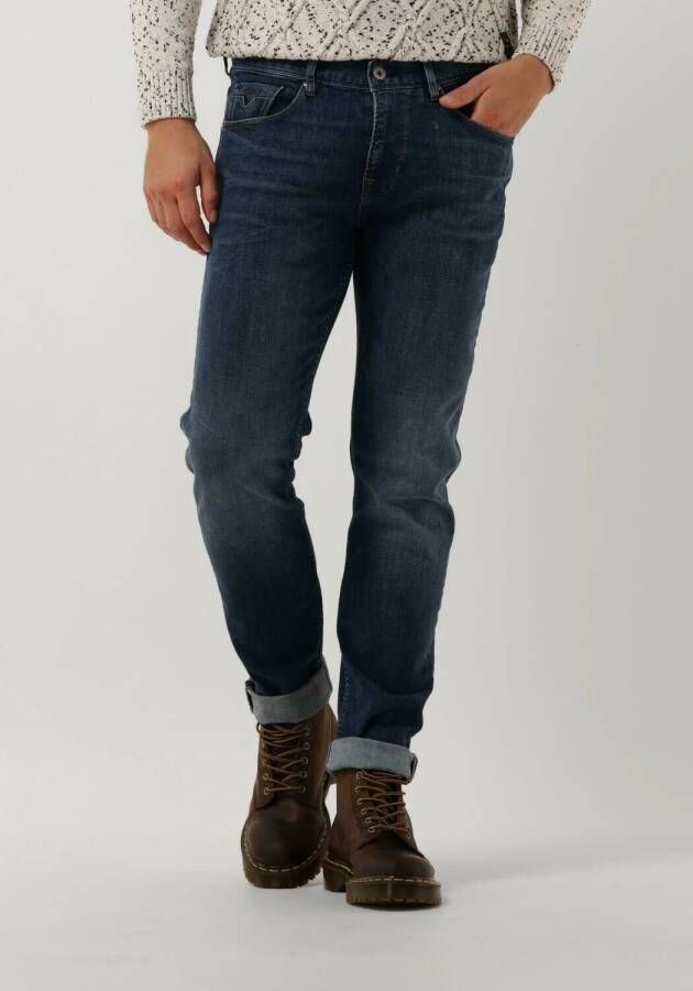 Vanguard Blauwe Slim Fit Jeans V7 Rider True Blue Ocean
