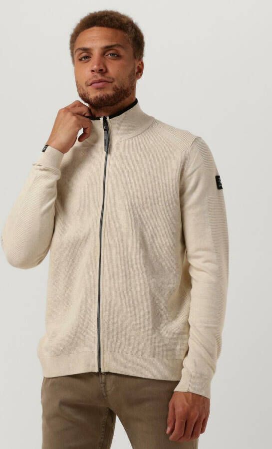 Vanguard Gebroken Wit Vest Zip Jacket Cotton Melange