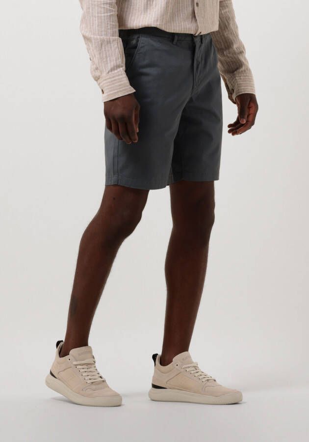 VANGUARD Heren Broeken Chino Shorts Fine Twill Stretch Grijs