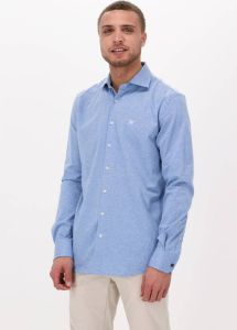 Vanguard Lichtblauwe Casual Overhemd Long Sleeve Shirt Cf Pique Melange Soft