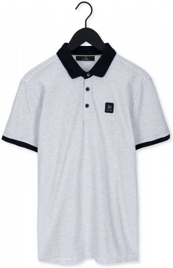 Vanguard Witte Polo Short Sleeve Polo Pique Stripe